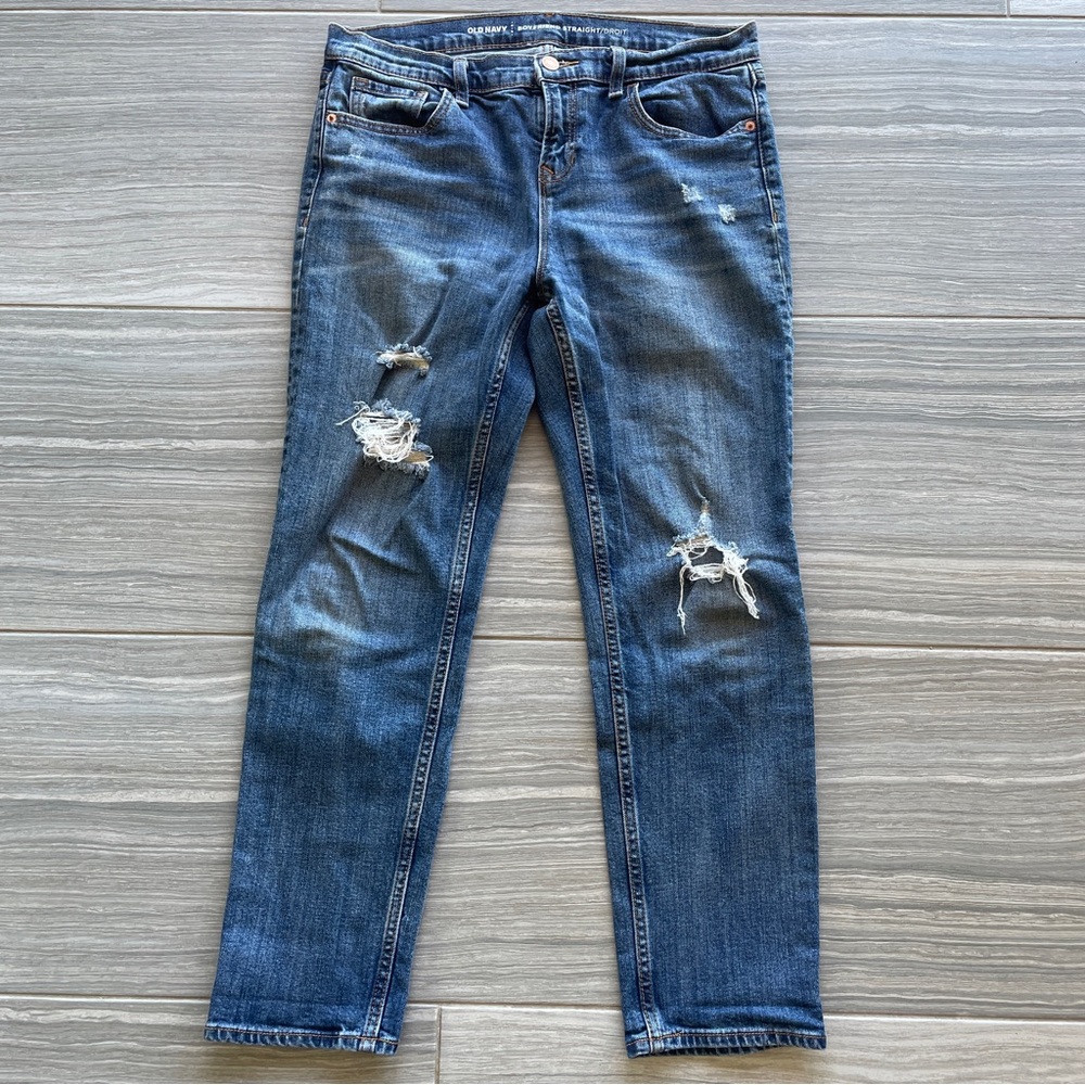 Old Navy Boyfriend Straight Jeans, Size 6